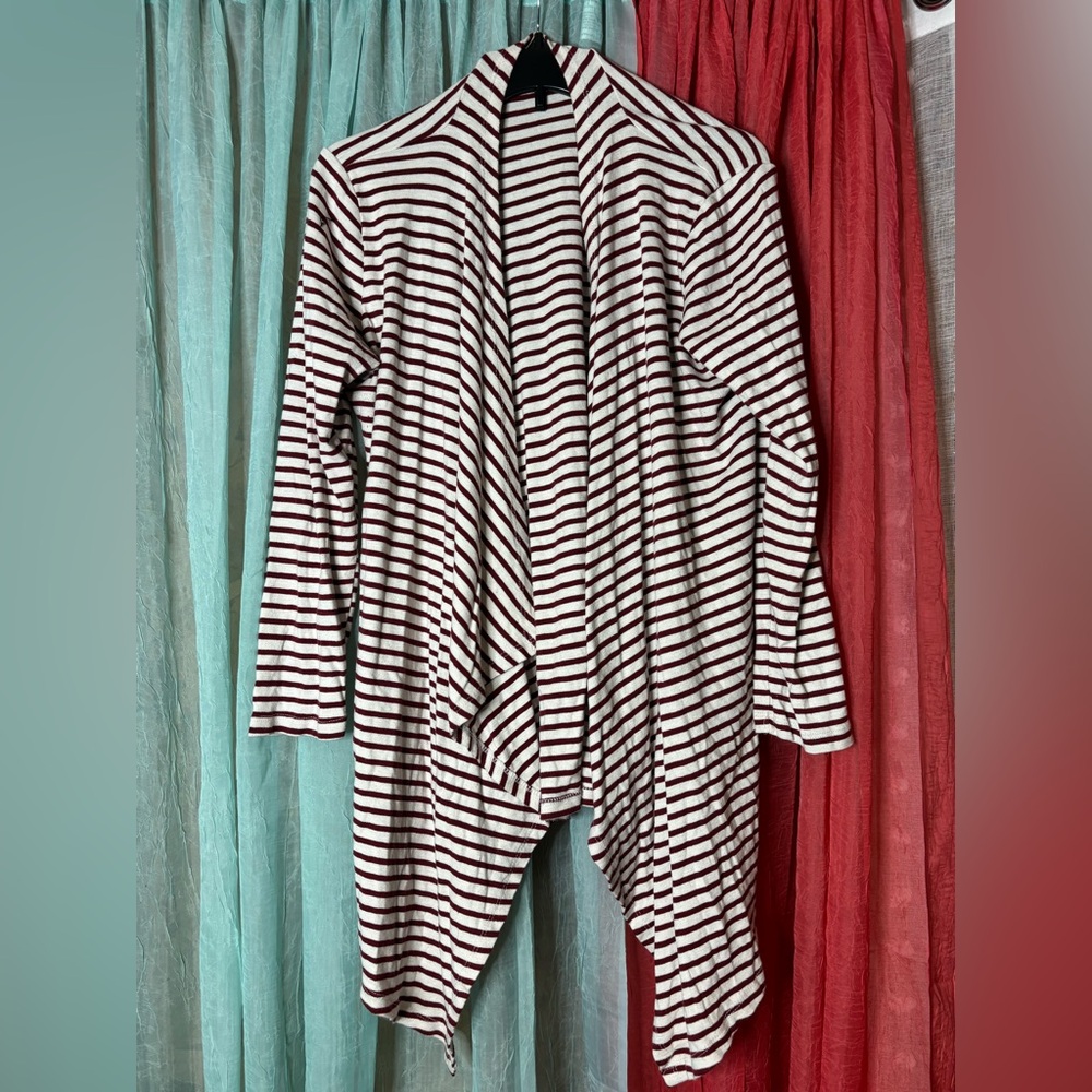 Striped Long Sleeve Cardigan